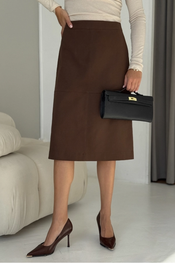 Юбка DAVA 5235 шоколад Юбка DAVA 5235 шоколад