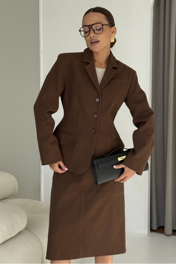 Юбка DAVA 5235 шоколад Юбка DAVA 5235 шоколад