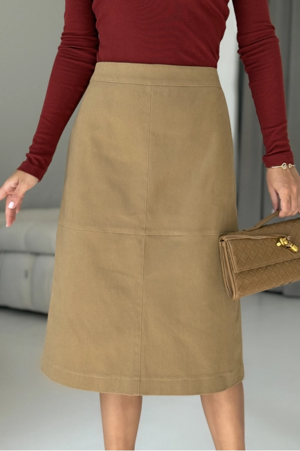 Юбка DAVA 5235 бежевый Юбка DAVA 5235 бежевый