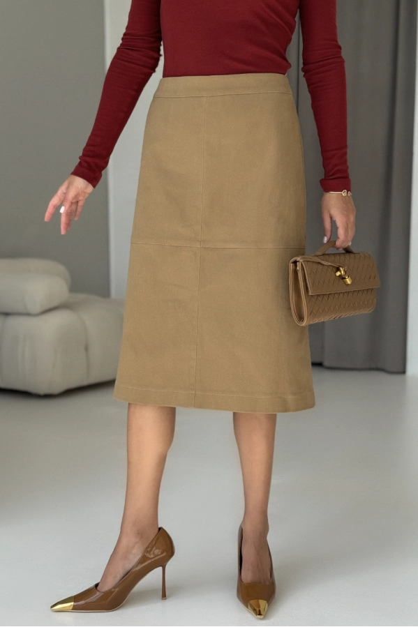 Юбка DAVA 5235 бежевый Юбка DAVA 5235 бежевый