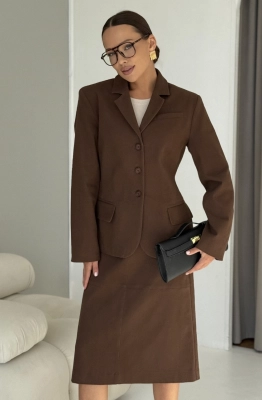 Жакет DAVA 3235 шоколад Жакет DAVA 3235 шоколад