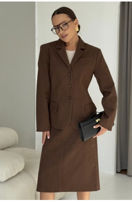 Жакет DAVA 3235 шоколад Жакет DAVA 3235 шоколад