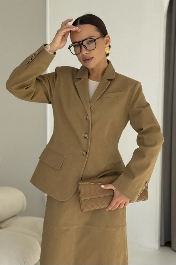 Жакет DAVA 3235 бежевый Жакет DAVA 3235 бежевый