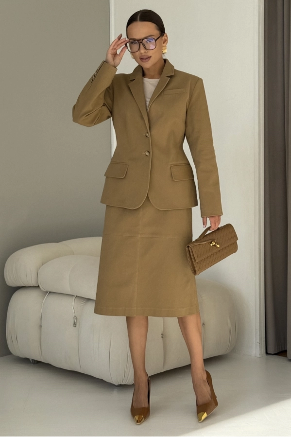 Жакет DAVA 3235 бежевый Жакет DAVA 3235 бежевый