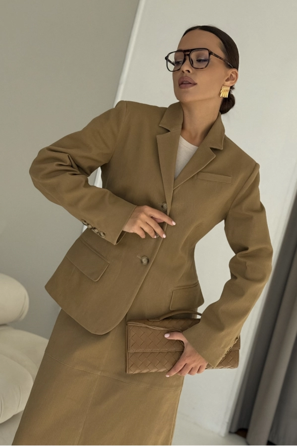 Жакет DAVA 3235 бежевый Жакет DAVA 3235 бежевый