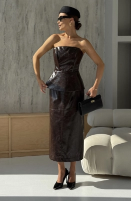 Юбка DAVA 5223 шоколад  Юбка DAVA 5223 шоколад