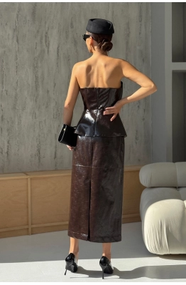 Юбка DAVA 5223 шоколад Юбка DAVA 5223 шоколад