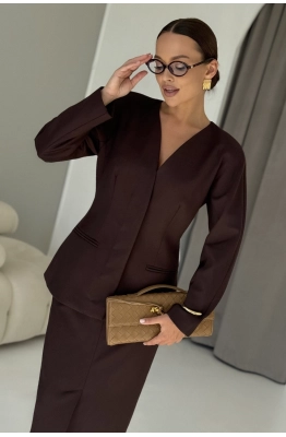 Жакет DAVA 3138 шоколад 