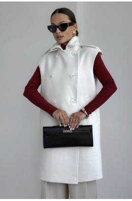 Жилет DAVA 7007 молочный 