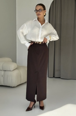 Юбка DAVA 5207 шоколад  Юбка DAVA 5207 шоколад