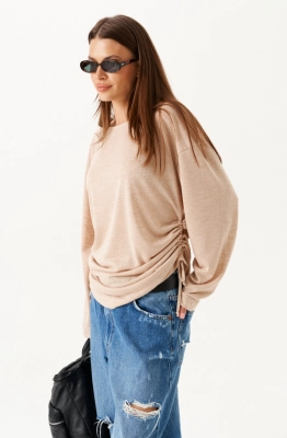 Джемпер ELLETTO LIFE 3899 бежевый  Джемпер ELLETTO LIFE 3899 бежевый