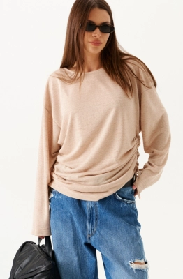 Джемпер ELLETTO LIFE 3899 бежевый  Джемпер ELLETTO LIFE 3899 бежевый