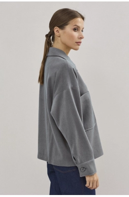 Пальто DAVA 7003 серый   Пальто DAVA 7003 серый