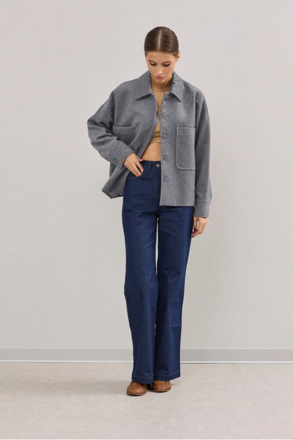 Пальто DAVA 7003 серый  Пальто DAVA 7003 серый