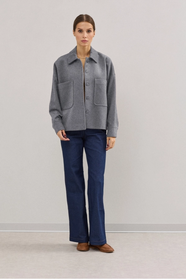 Пальто DAVA 7003 серый  Пальто DAVA 7003 серый