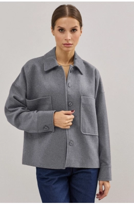 Пальто DAVA 7003 серый   Пальто DAVA 7003 серый