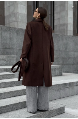 Пальто DAVA 7006 шоколад Пальто DAVA 7006 шоколад