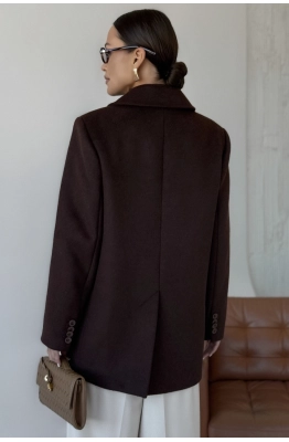 Пальто DAVA 7005 шоколад Пальто DAVA 7005 шоколад