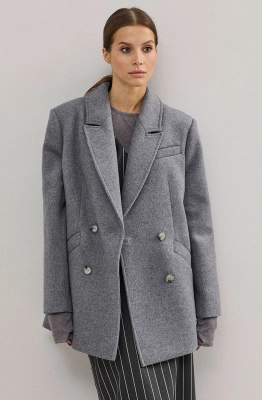 Пальто DAVA 7005 серый   Пальто DAVA 7005 серый