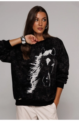 Джемпер Buter 3191 черный мрамор 