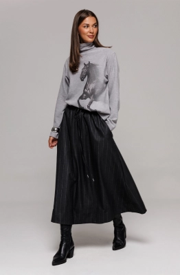 Юбка Buter 3199 темно-серый  Юбка Buter 3199 темно-серый