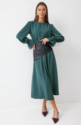 Платье Lyushe 4178 зеленый  Платье Lyushe 4178 зеленый