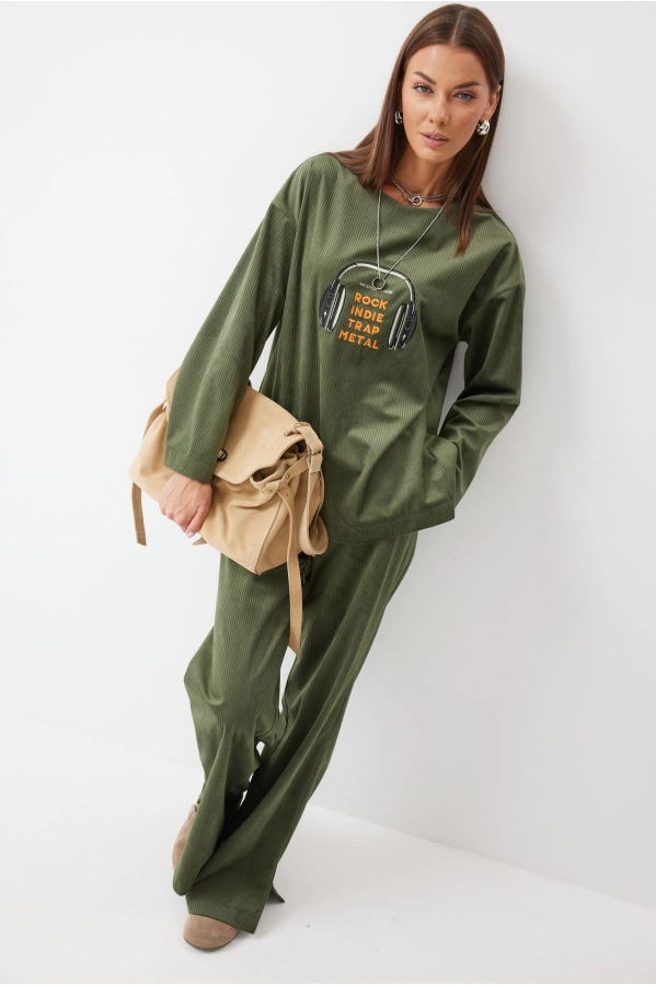 Костюм Lyushe 4182 зеленый