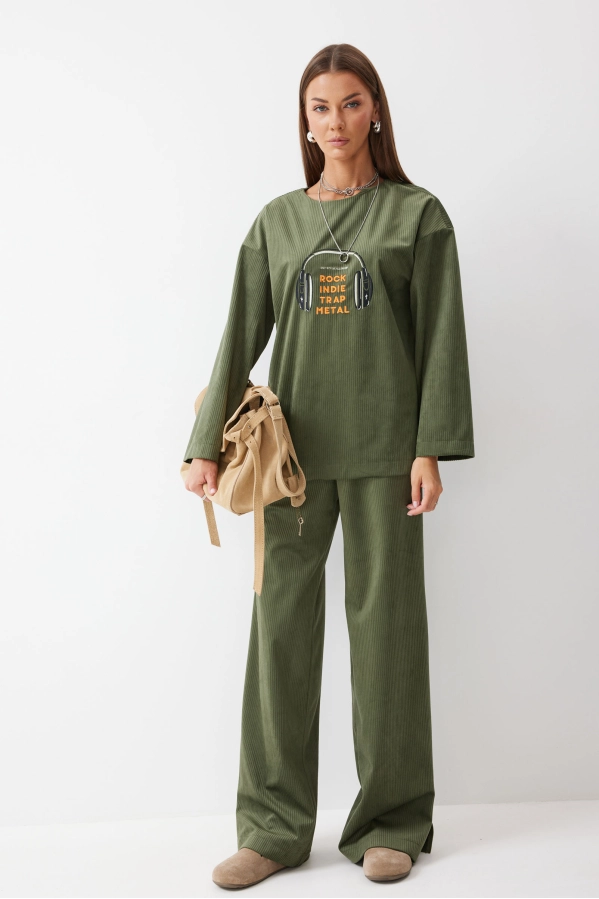 Костюм Lyushe 4182 зеленый