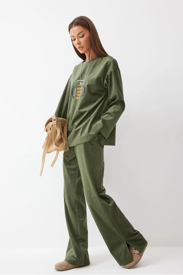 Костюм Lyushe 4182 зеленый