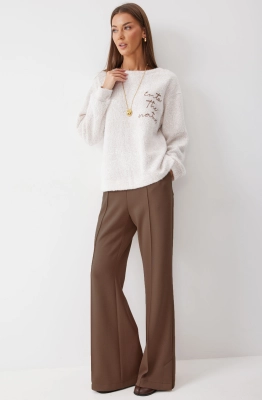 Брюки Lyushe 4189 коричневый  Брюки Lyushe 4189 коричневый