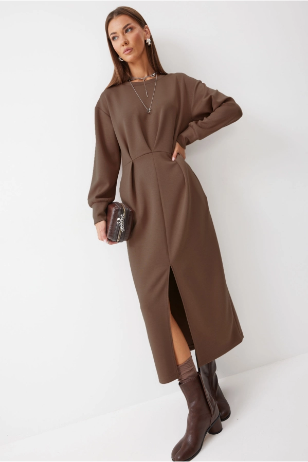 Платье Lyushe 4192 коричневый