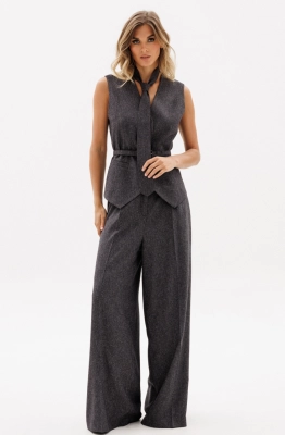 Галстук EOLA 0064 темно-серый меланж 