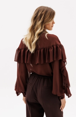 Блуза EOLA 2935 шоколад 