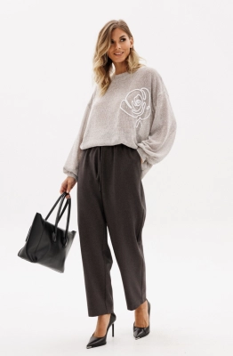 Брюки EOLA 2946.1 серо-коричневый меланж  Брюки EOLA 2946.1 серо-коричневый меланж