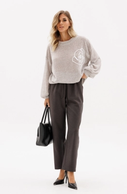 Брюки EOLA 2946.1 серо-коричневый меланж  Брюки EOLA 2946.1 серо-коричневый меланж