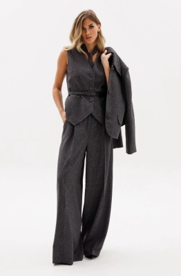 Жилет EOLA 2963.1 темно-серый меланж  Жилет EOLA 2963.1 темно-серый меланж