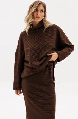 Юбка EOLA 2972 темный шоколад  Юбка EOLA 2972 темный шоколад