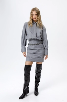 Платье PiRS 6281 серый  Платье PiRS 6281 серый
