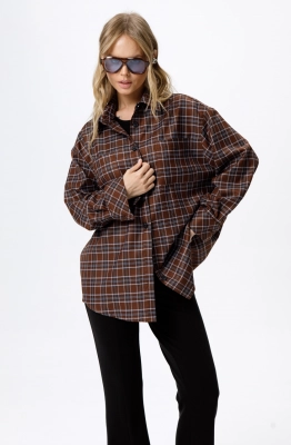 Рубашка PiRS 6223 коричневый 