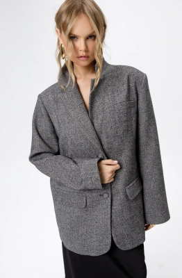 Жакет PiRS 6256 серый меланж Жакет PiRS 6256 серый меланж