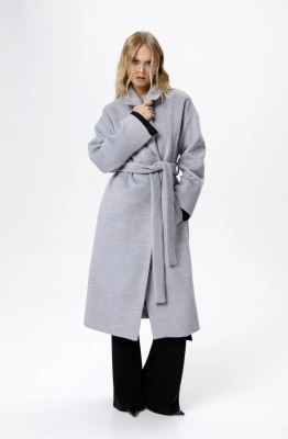 Пальто PiRS 6305 серый 