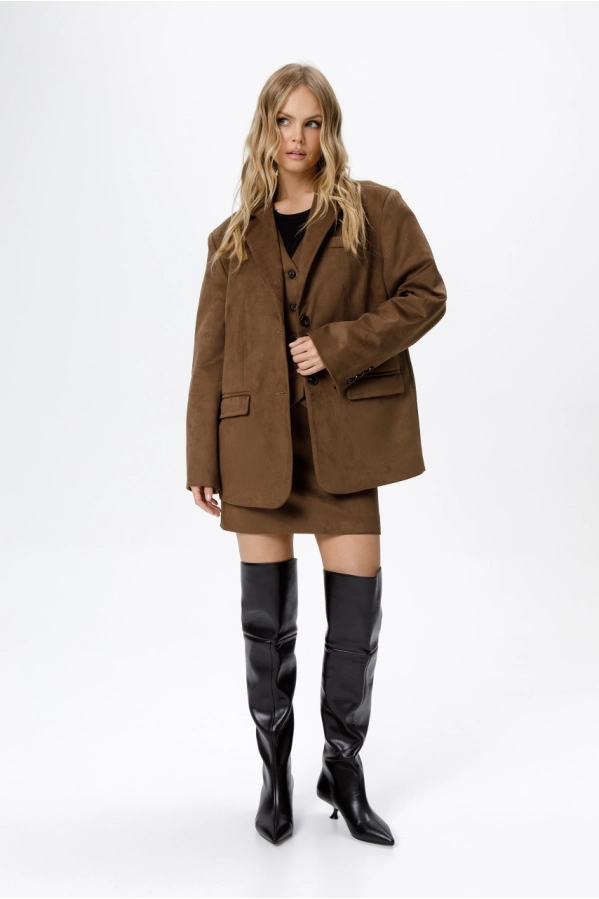Костюм-тройка PiRS 6307 коричневый Костюм-тройка PiRS 6307 коричневый