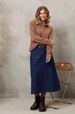 Костюм GIZART 5429 капучино+синий  Костюм GIZART 5429 капучино+синий