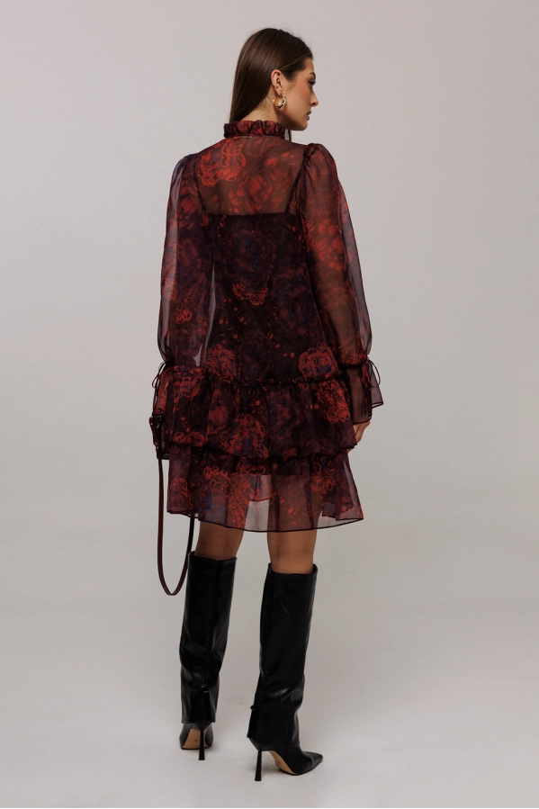 Платье Buter 3174 бордовый Платье Buter 3174 бордовый