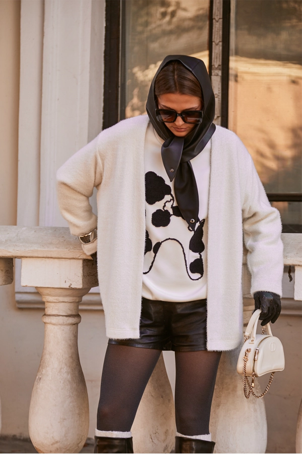 Кардиган Buter 3197 молочный Кардиган Buter 3197 молочный