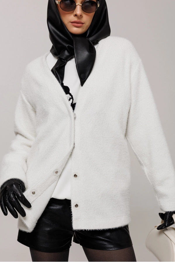 Кардиган Buter 3197 молочный Кардиган Buter 3197 молочный