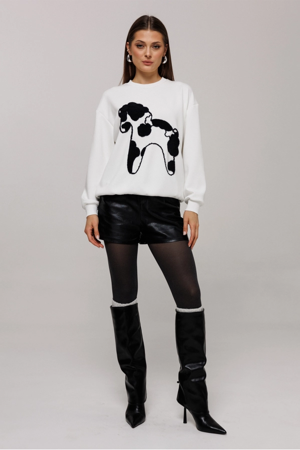 Джемпер Buter 3212 молочный Джемпер Buter 3212 молочный