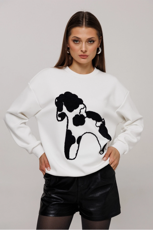 Джемпер Buter 3212 молочный Джемпер Buter 3212 молочный