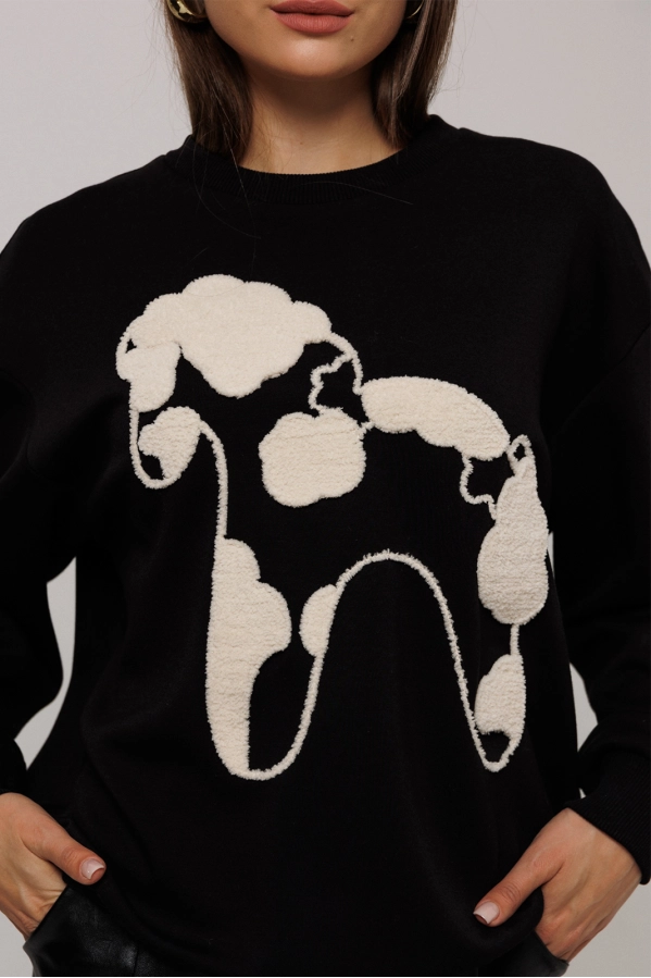 Джемпер Buter 3212 черный Джемпер Buter 3212 черный