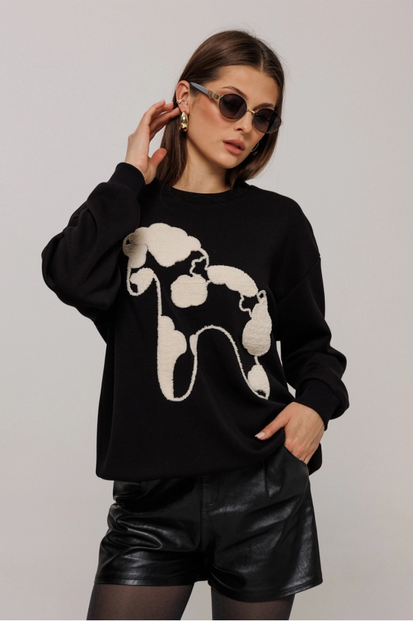 Джемпер Buter 3212 черный Джемпер Buter 3212 черный